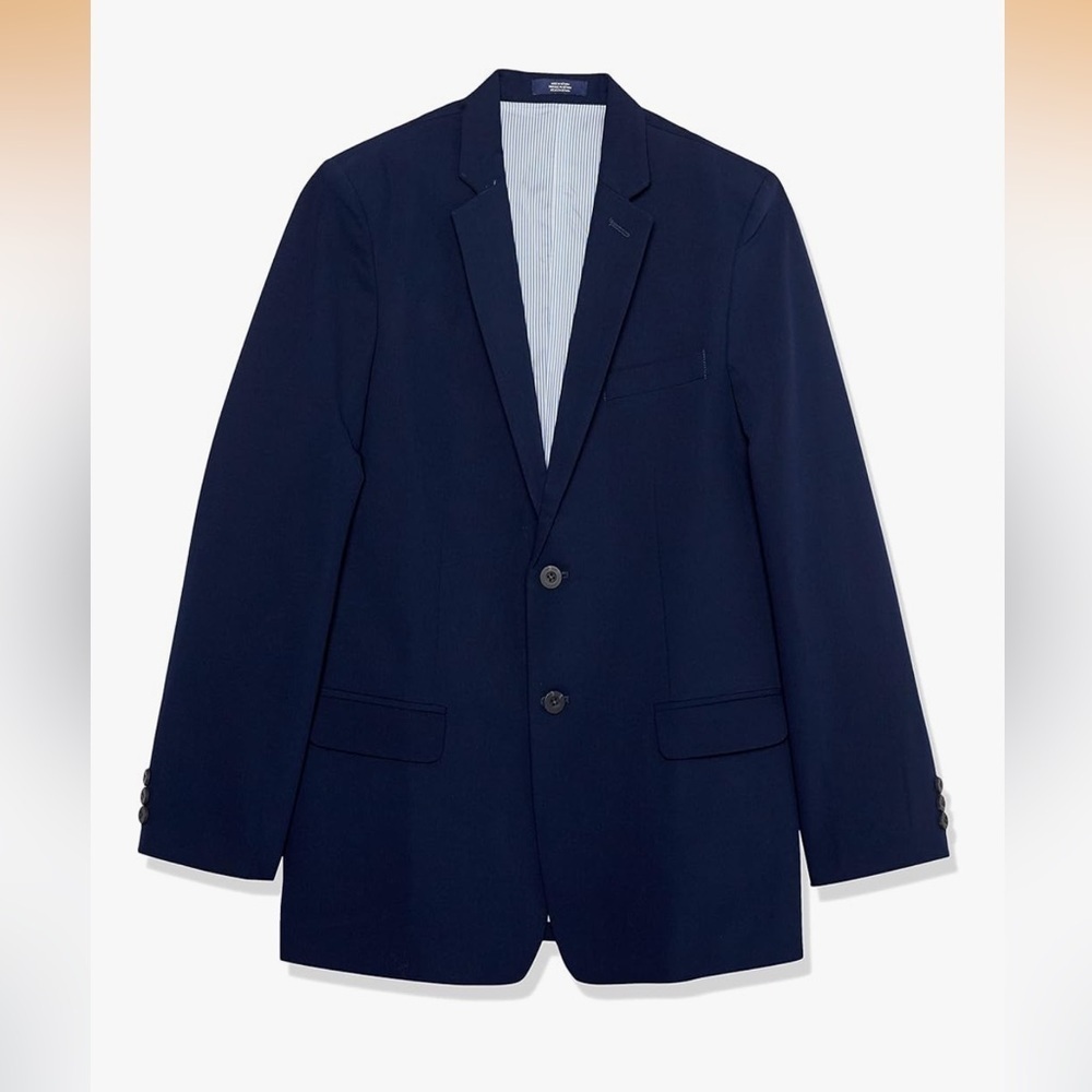 NWT IZOD Boys' Bi-Stretch Blazer Jacket Bank Blue size 14